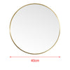 40-80 cm Large Round Wall Mounted Mirror Brushed Aluminum Frame Bathroom Office
