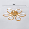 Modern Lamp Ring LED Ceiling Light Floral Petal Chandelier Light Home 58/74CM UK