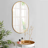 Large Round/Oval/Rectangle Mirror Industrial Style Wall Mounted Bathroom Bedroom