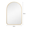 Arched Wall Mounted Mirror Bedroom Bathroom Make-Up Shaving Dressing Mirror UK