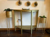 Console Table Hallway One Shelf Storage Furniture Unit Table White/Gold UK Stock