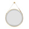 Metal Frame Round LED Bathroom Mirror Make Up Anti Fog & Memory Function 800mm