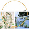 80" Circle Hoop Arch Stand Metal Wedding Flower Balloon Backdrop Stand NEW UK