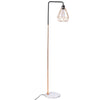Modern Floor Lamp Geometric Lampshade Solid Marble Base Home