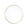 Slim Metal Frame Circular Round Glass Bathroom Bedroom Entryway Vanity Mirror