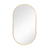 Large Oval Wall Mounted Bathroom Mirror Makeup Dressing Mirror Metal Frame UK