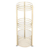 Metal Shower Caddy Corner Shelf Bathroom Rack Mesh 3 Baskets Storage Unit Stand