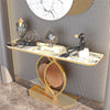 Large Slim Marble Console Table Hallway Foyer Wall Side Table Window Sill Table