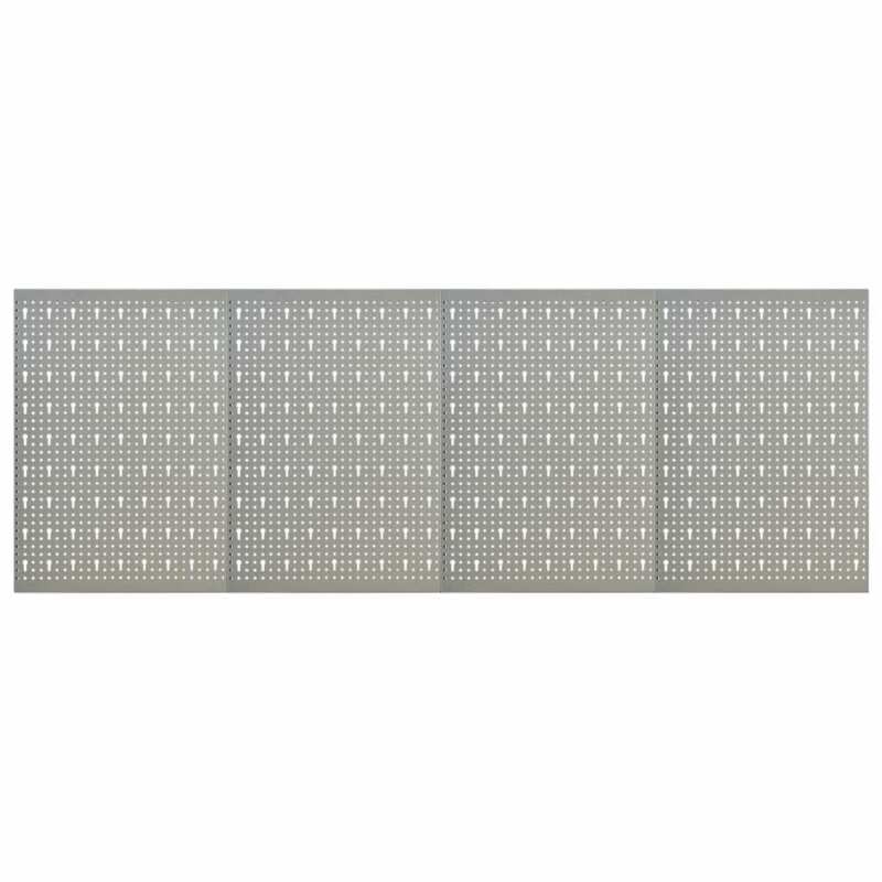 Metal Peg Board Shelf Tool Organiser Garage Wall Rack Panel Hanging Storage Rack