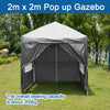 Heavy Duty 2x2M Pop-Up Gazebos Waterproof Marquee Canopy Outdoor Garden Tent