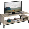 Industrial TV Table Wood TV Stand Console Cabinets with Shelves for Living Room