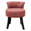 Velvet Makeup Vanity Stool Chair Padded Seat w/ Wooden Legs Dressing Table Stool
