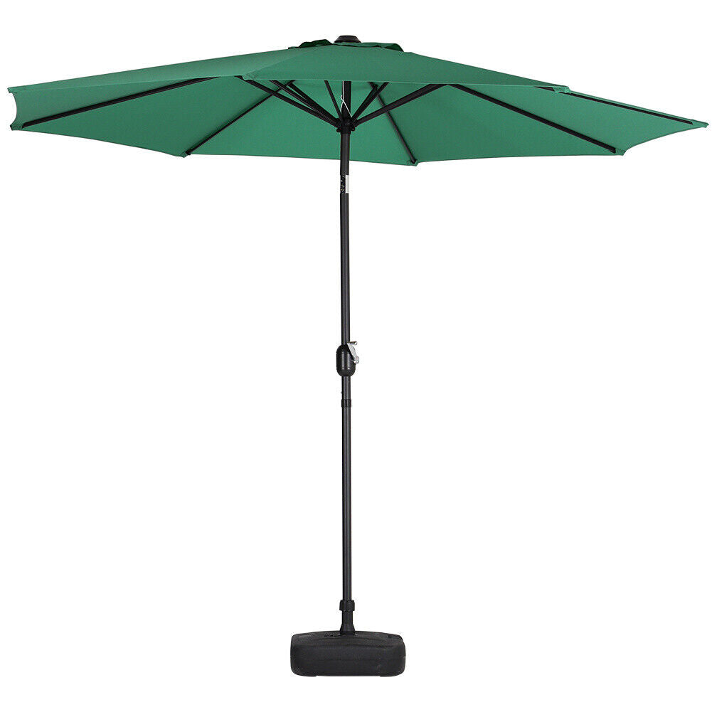 Large Garden Patio Parasol 300cm Tilting Umbrella Sun Shade with Crank Handle