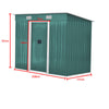 Galvanized Garden Shed Metal Apex/Flat Roof Outdoor Storage With Free Foundation
