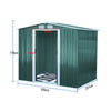 Galvanized Garden Shed Metal Apex/Flat Roof Outdoor Storage With Free Foundation