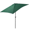 2x3M Garden Parasol Rectangle Umbrella Sun Shade Outdoor Patio Beach Crank Tilt