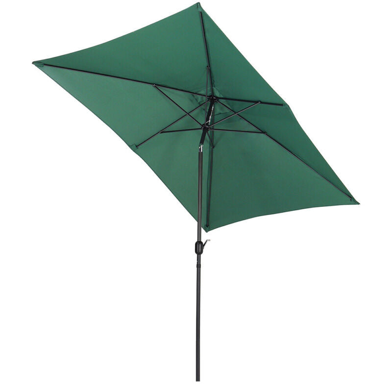 Garden Parasol Umbrella 3M Crank Tilt Sunshade Banana Umbrella With/No Base UK