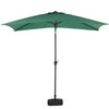 Garden Parasol Umbrella 3M Crank Tilt Sunshade Banana Umbrella With/No Base UK