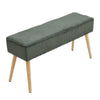 Upholstered Dining Bench Corduroy Stool Home Seating Hallway Waiting Room Bench