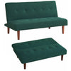 Fabric Upholstered 2 Seater Sofa Bed Small Couch Sofabed Sleeper Modern Home