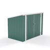 Outdoor Garden Bins Storage Shed Corrugated Steel Rubbish Dustbin Store Cover