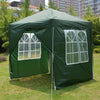 2x2m Sides Marquee Gazebo Tent Garden Party Waterproof Canopy Shelter Windbar