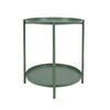 Accent Metal Side Table 2 Layer Sofa End Coffee Tray Snack Table for Living Room