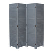 WOODEN SLAT ROOM DIVIDER HOME PRIVACY SCREEN PARTITION WHITE GREY 3/4/6 PANELS