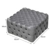 Square/Round Coffee Table Chesterfield Footstool Pouffe Upholstered Bench Seats