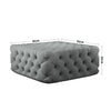 Square/Round Coffee Table Chesterfield Footstool Pouffe Upholstered Bench Seats