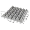 12/24pcs Acoustic Wall Panel Tiles Studio Sound Proofing Insulation Foam Pads UK