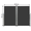 Retractable Side Awning Garden Patio Privacy Divider Wall Screen Sunshade Blind