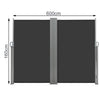 Retractable Side Awning Garden Patio Privacy Divider Wall Screen Sunshade Blind