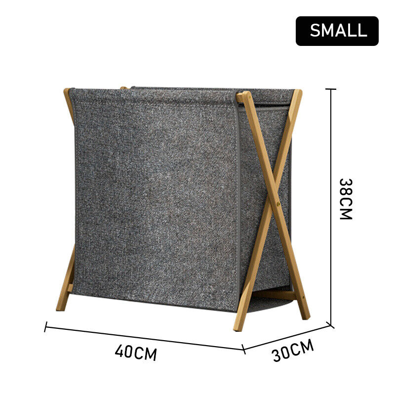 Laundry Basket Lid Foldable Collapsible Dirty Washing Clothes Hamper Storage Bin