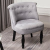Chesterfield Wingback Dining Chair Small Single Sofa Upholstered Vanity Stool UK