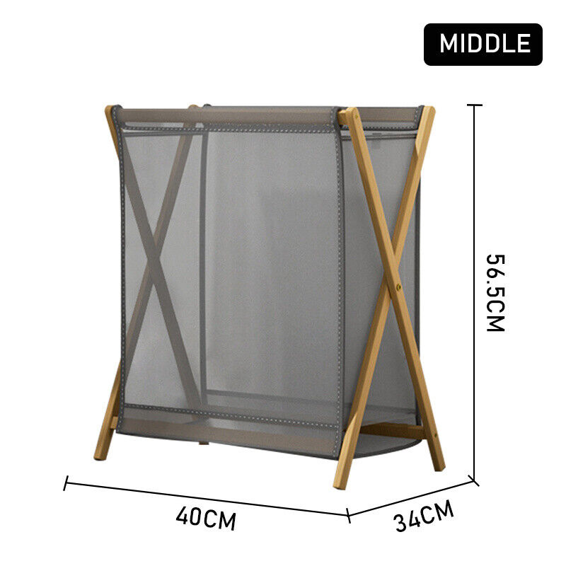 Laundry Basket Lid Foldable Collapsible Dirty Washing Clothes Hamper Storage Bin