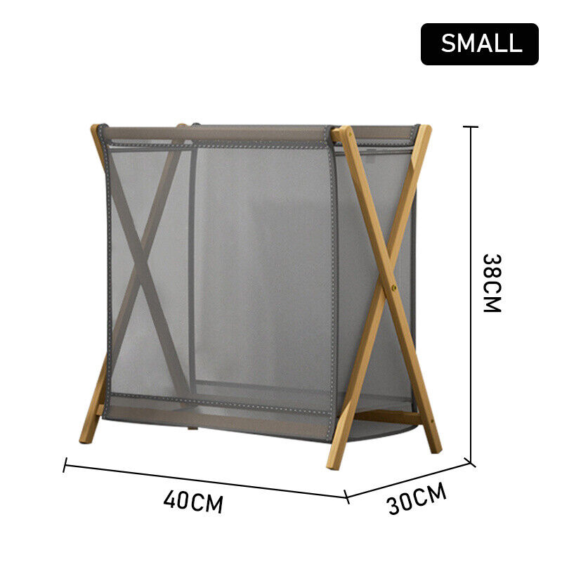 Laundry Basket Lid Foldable Collapsible Dirty Washing Clothes Hamper Storage Bin