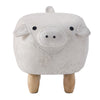 Upholstered Animal Shaped Ottoman Ride-on Footrest Stool Rest Seat TOY Kids New