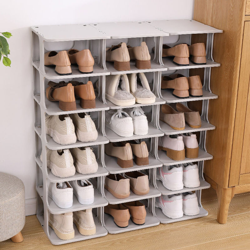 Wooden Shoe Bench with Cushion Shoes Storage Bench Padded Seat Shelves Drawers