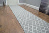 New Grey Trellis Long Hallway Stairs Runner Non Slip Kitchen Washable Mat Rug UK