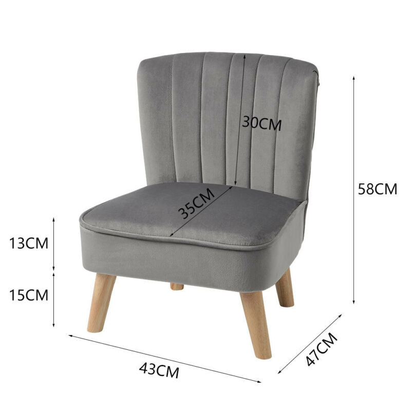 Upholstered Wing Back Chesterfield Sofa Velvet Button Tub Chair Scallop Armchair