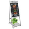 Vintage Sidewalk A-Frame Chalkboard Menu Sign Board Double Sided For Restaurant