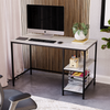 Industrial Computer Desk PC Laptop Table 2 Shelf Home Office Study Workstation