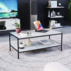 Industrial Coffee Table Wooden Shelf Sofa Side End Display Living Room Furniture