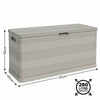 Garden Storage Box Chest 280L Outdoor Indoor Plastic Furniture Black Cushion Box