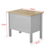 Ottoman Toy Box Chest Wooden Storage Blanket Bedding Trunk Cabinet UK