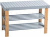 3Tier Shoe Rack Seating Bench Hallway Storage Organiser Holder Stand Bamboo