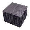 11x Decking Tile WPC Plastic Balcony Patio Boards Garden Flooring Tiles 30X30cm