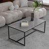 Heavy Duty Marble Coffee Table Anit-scratch Center Tea Table Accent Table Bench