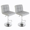 SET OF 2 - PAIR of FAUX LEATHER KITCHEN BAR STOOL PUB BARSTOOLS SWIVEL PU Chair